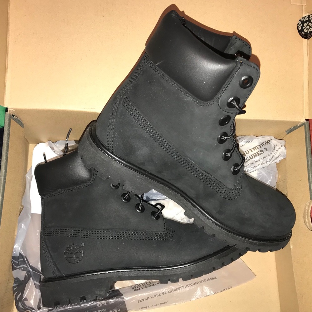 Women’s, Black Timberland Boots. Size 7